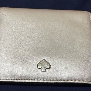 Kate Spade Metallic Rose Gold Wallet